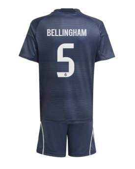 Real Madrid Jude Bellingham #5 Maglia Gara Trasferta Repliche 2025-26 Bambino Maniche Corte
